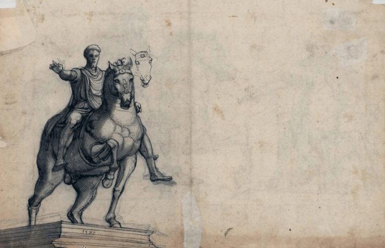 Study of the equestrian statue of Marcus Aurelius
